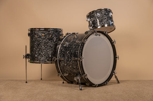 2018 Ludwig Legacy Mahogany Black Diamond Pearl Drum Set