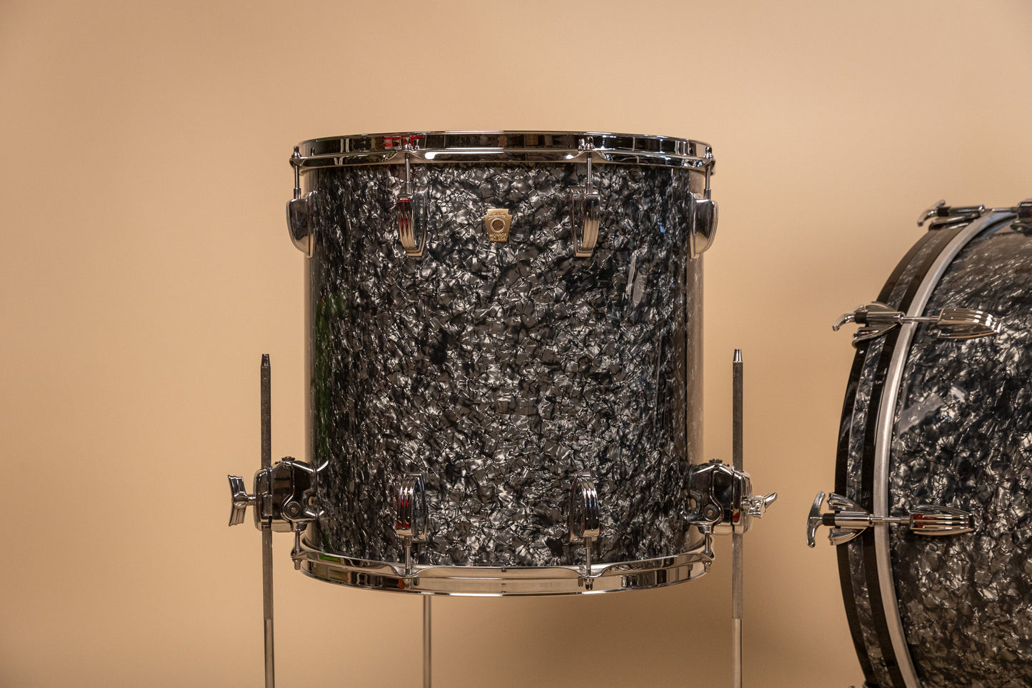 2018 Ludwig Legacy Mahogany Black Diamond Pearl Drum Set