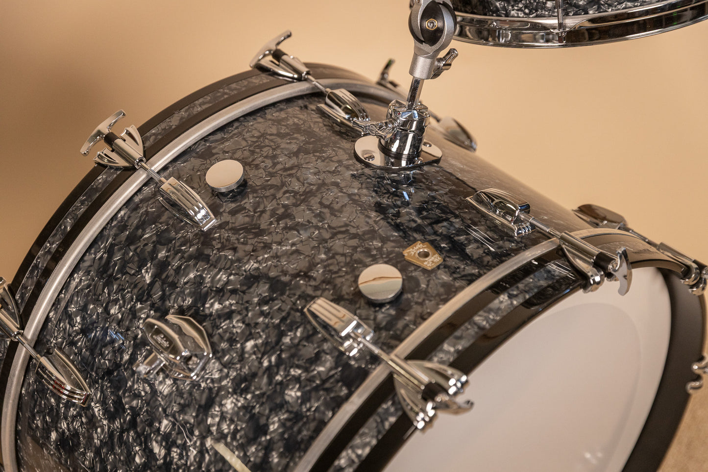 2018 Ludwig Legacy Mahogany Black Diamond Pearl Drum Set