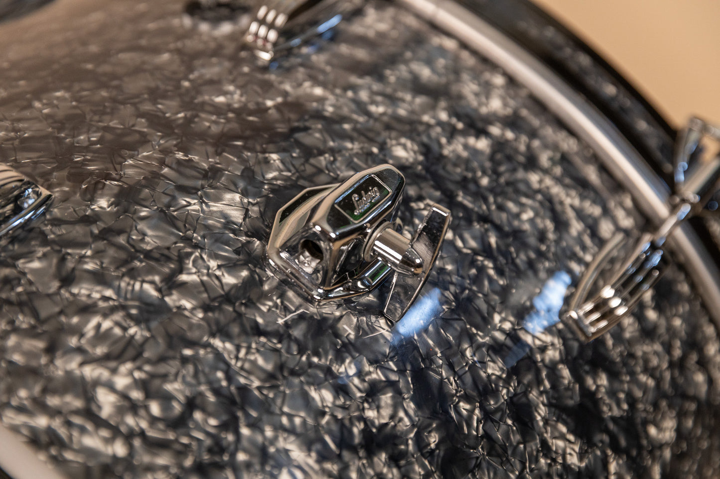 2018 Ludwig Legacy Mahogany Black Diamond Pearl Drum Set