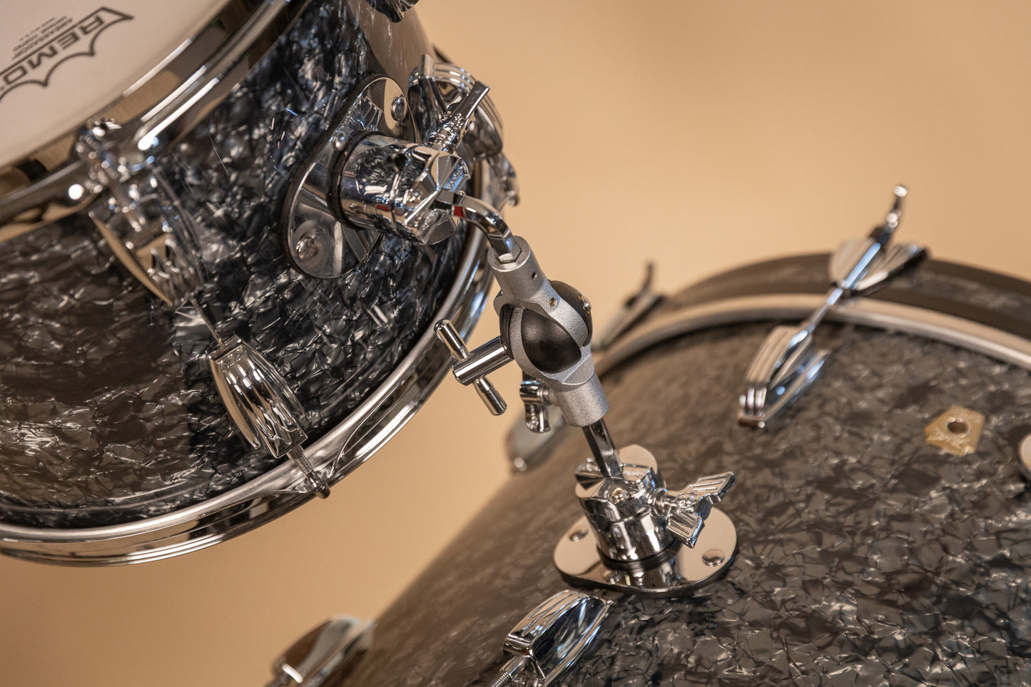 2018 Ludwig Legacy Mahogany Black Diamond Pearl Drum Set