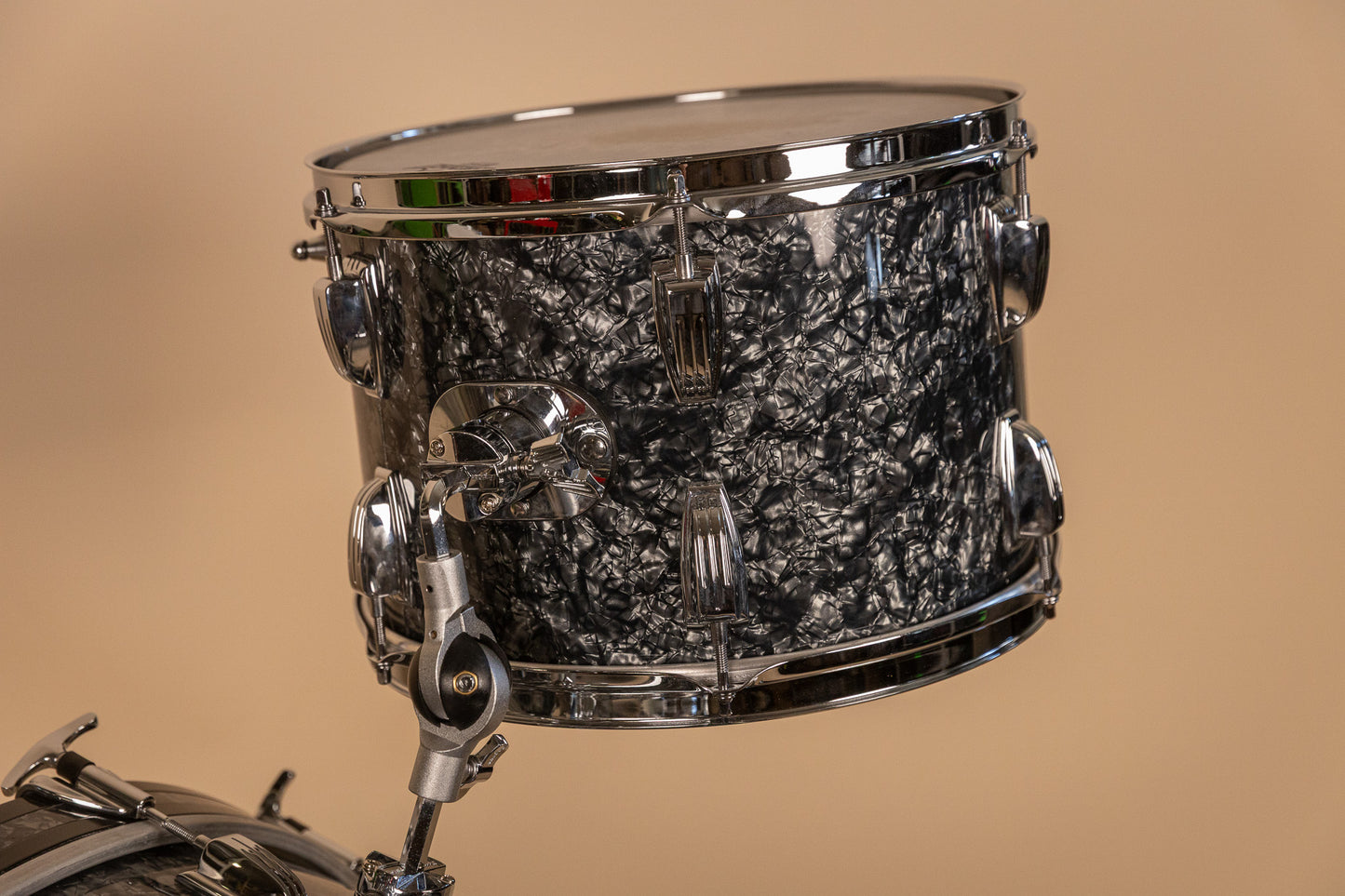 2018 Ludwig Legacy Mahogany Black Diamond Pearl Drum Set