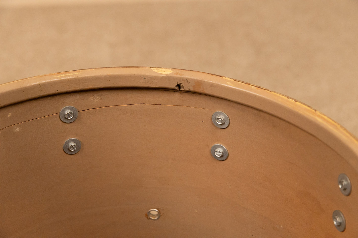 1960s Slingerland White Marine Pearl Drum Set