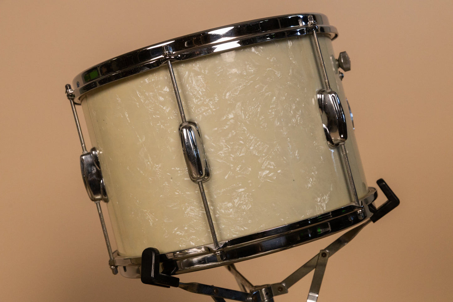 1960s Slingerland White Marine Pearl Drum Set