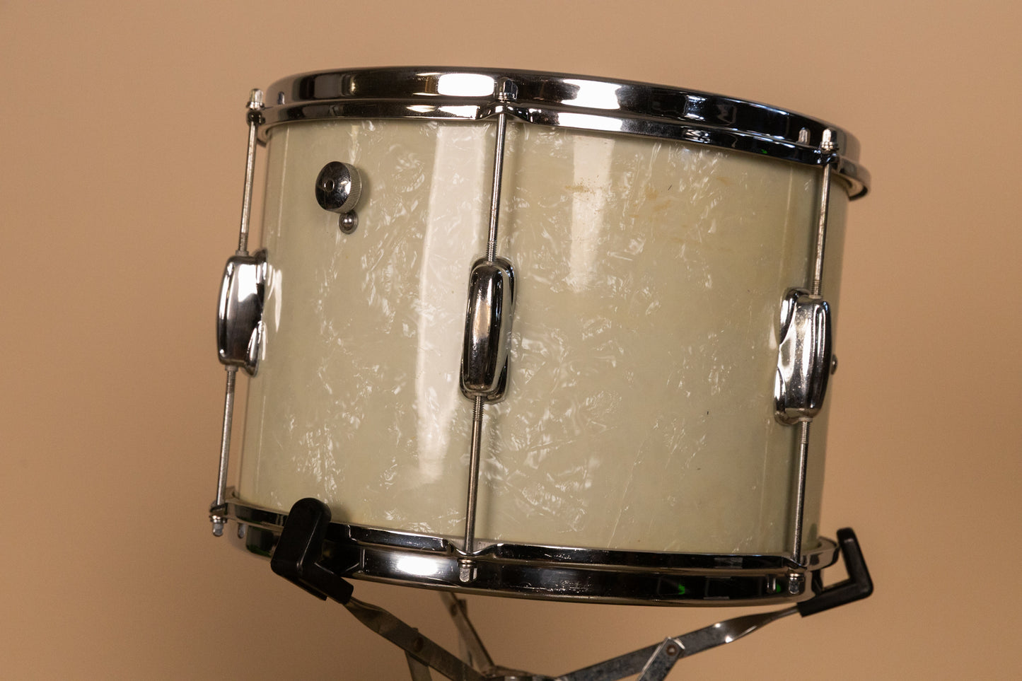 1960s Slingerland White Marine Pearl Drum Set