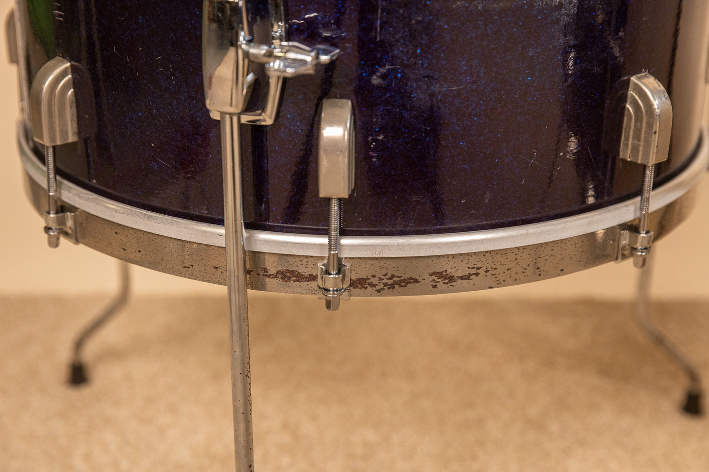 1965 Leedy Shelly Manne Sparkling Blue Pearl Drum Set