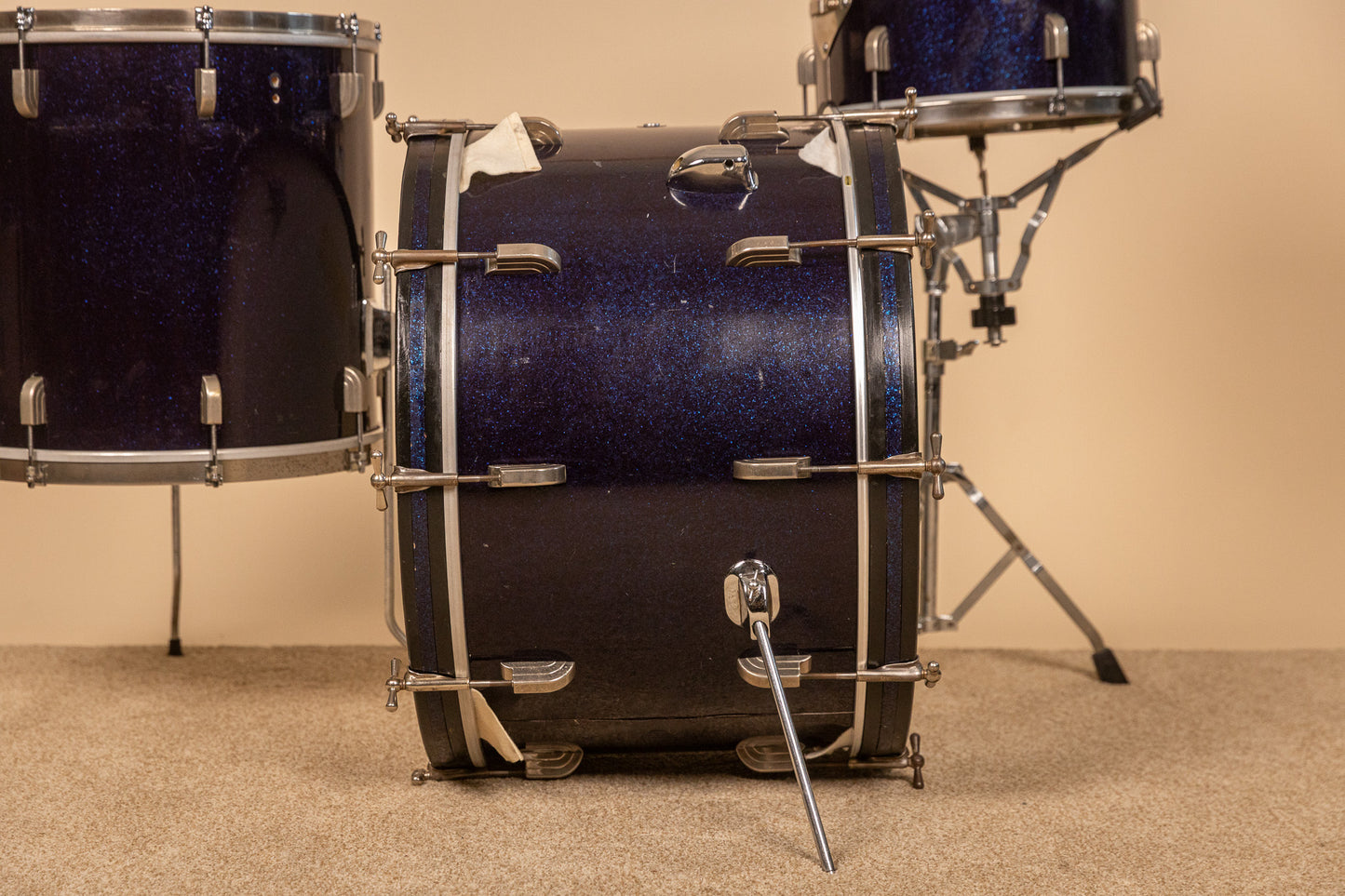 1965 Leedy Shelly Manne Sparkling Blue Pearl Drum Set