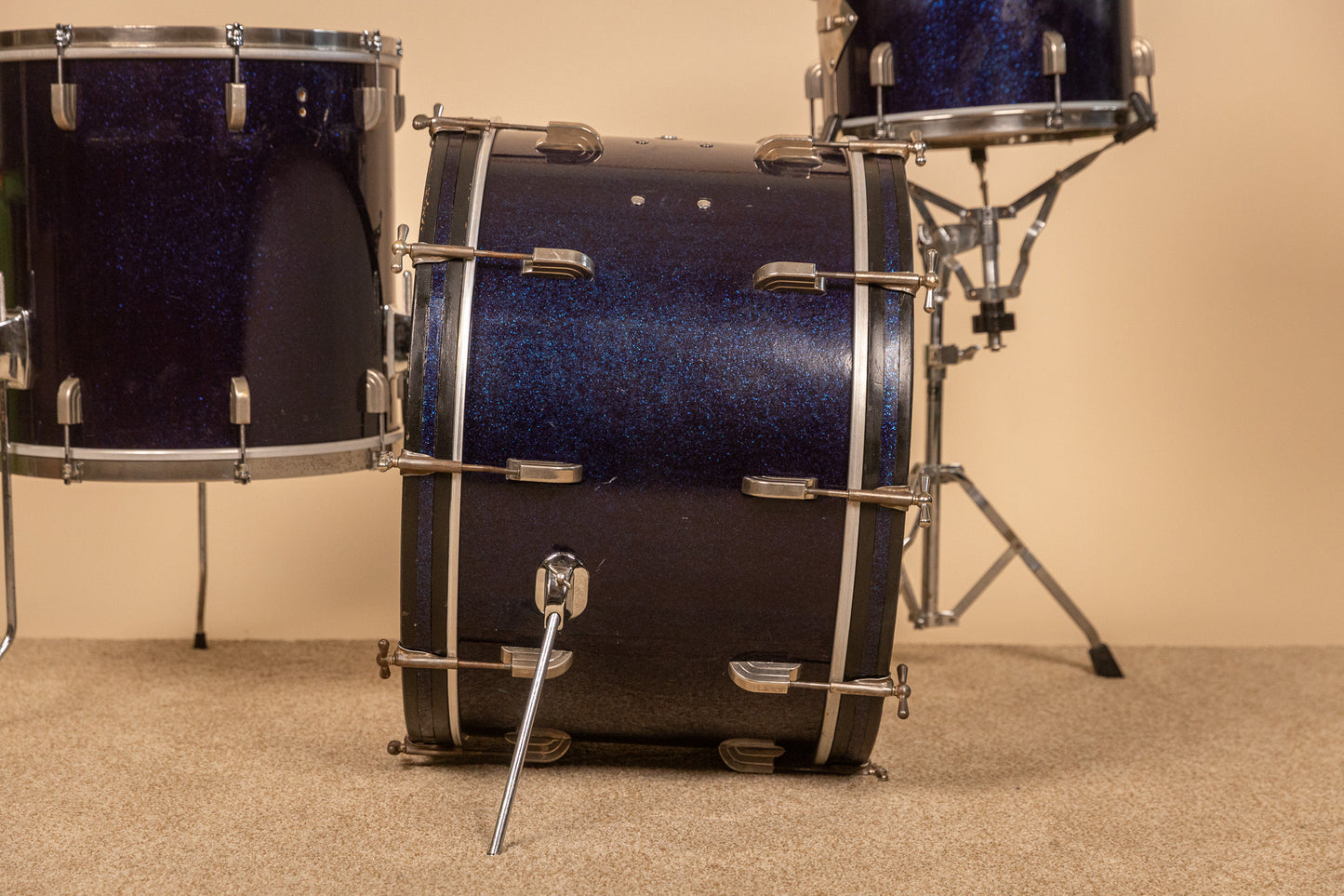 1965 Leedy Shelly Manne Sparkling Blue Pearl Drum Set