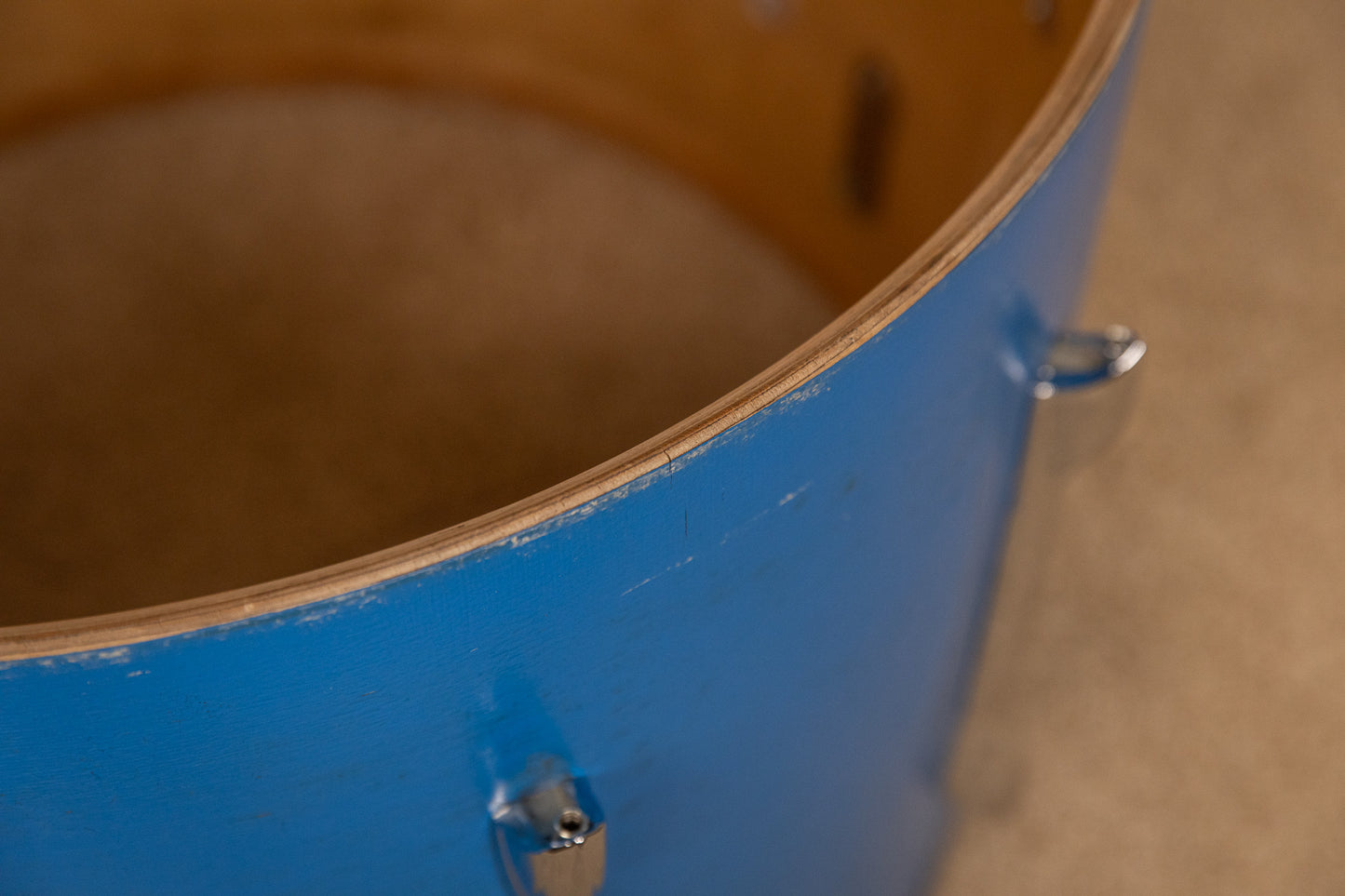 1980s Premier Resonator Blue Drum Set