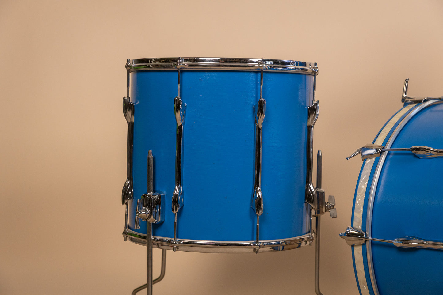 1980s Premier Resonator Blue Drum Set