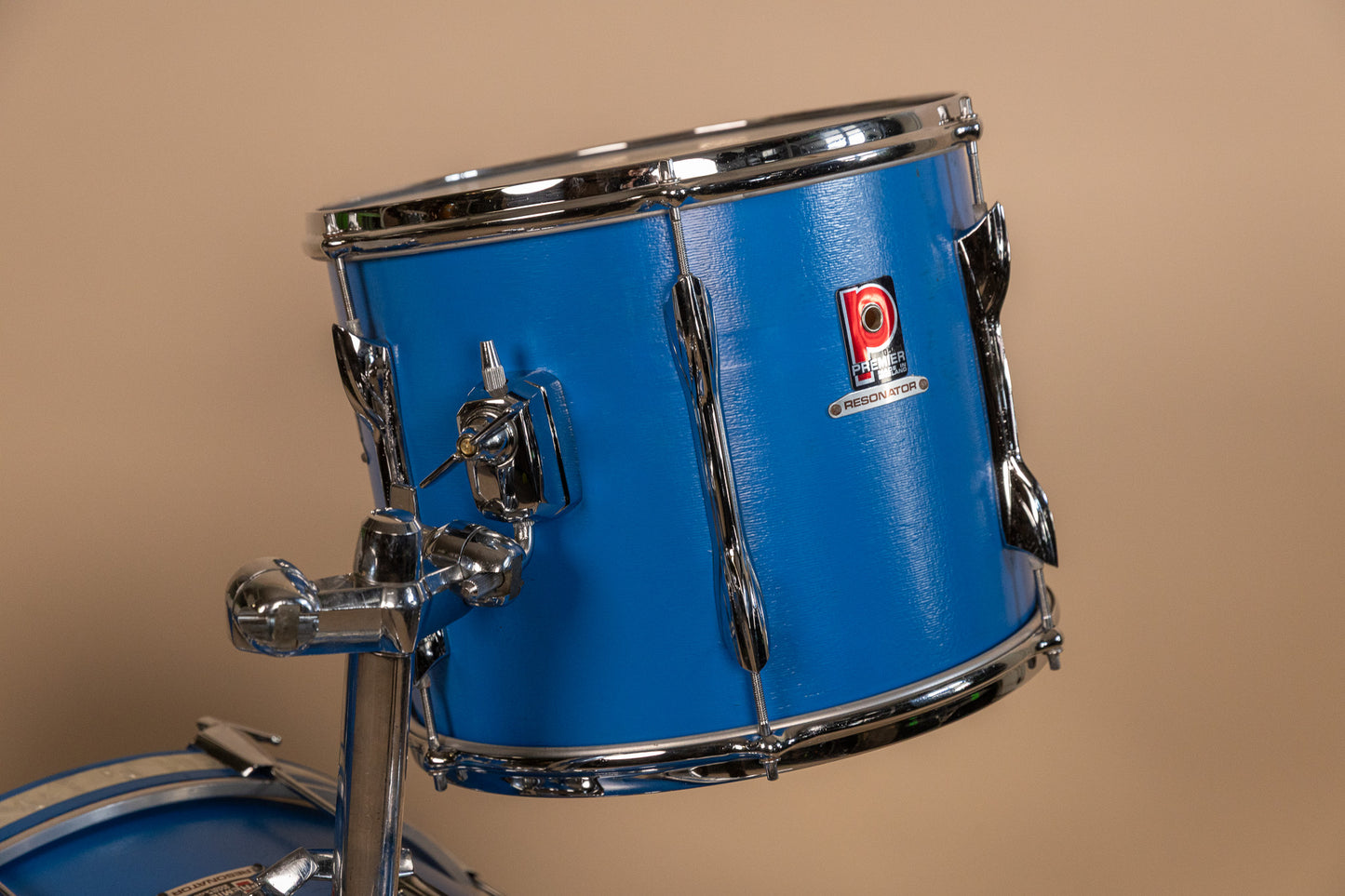 1980s Premier Resonator Blue Drum Set