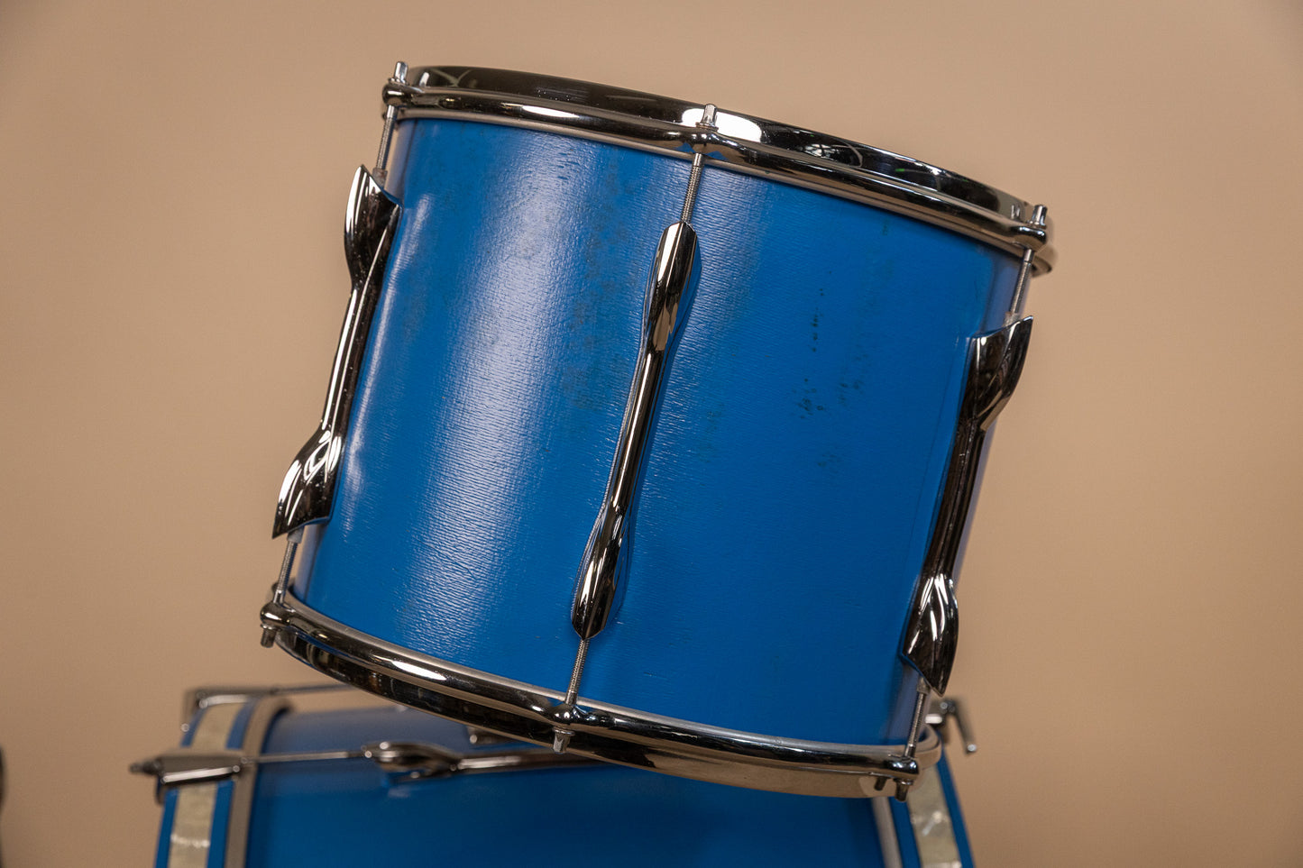1980s Premier Resonator Blue Drum Set