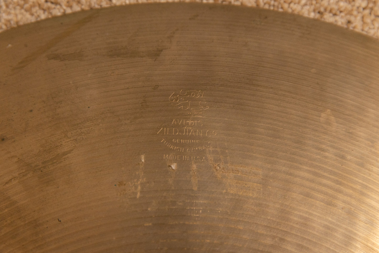 1970s Zildjian A 18" Thin Stamp Crash Cymbal 1434g