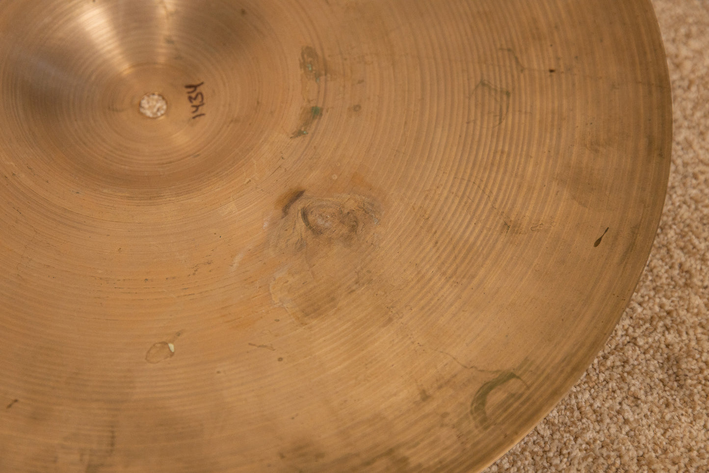 1970s Zildjian A 18" Thin Stamp Crash Cymbal 1434g