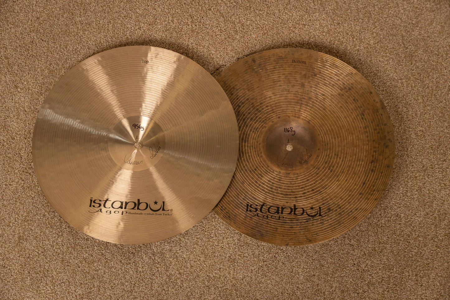 Istanbul Agop 15" Special Edition Jazz Hi Hat Cymbals 956g 1168g