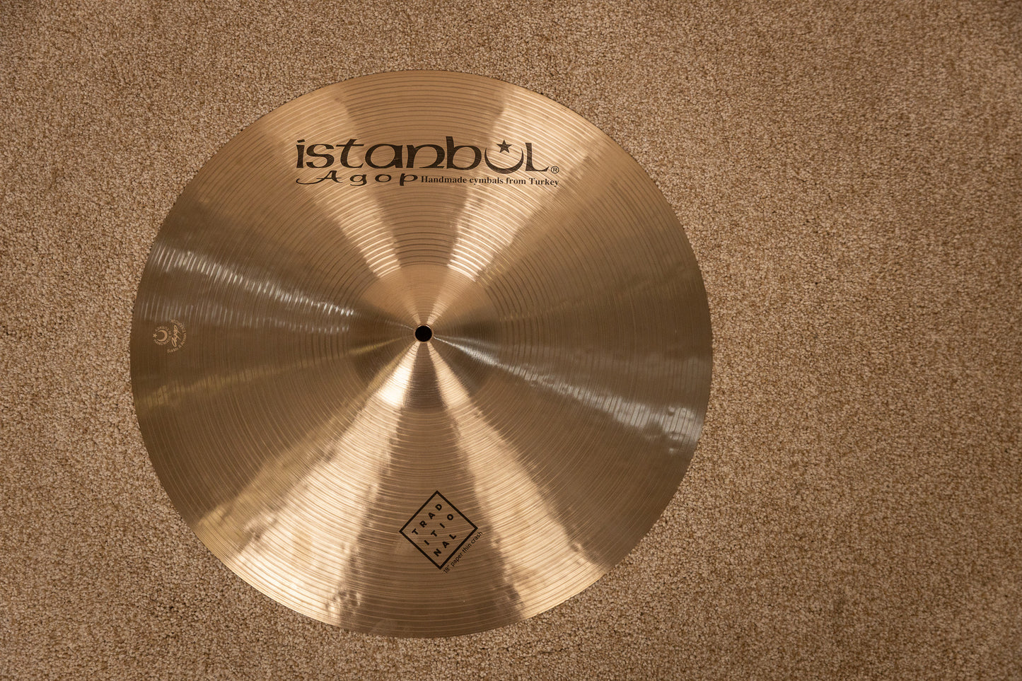 Istanbul Agop 18" Traditional Paper Thin Crash Cymbal 1185g