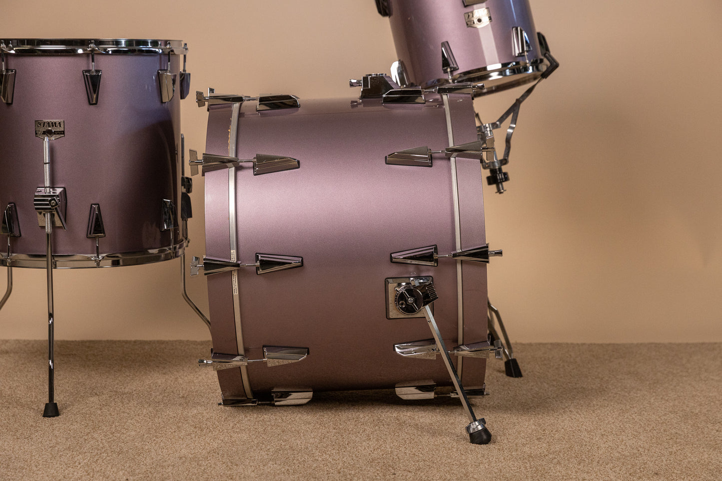 1980s Tama Granstar Heather Metallic Drum Set