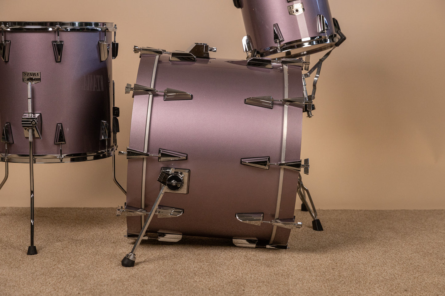 1980s Tama Granstar Heather Metallic Drum Set