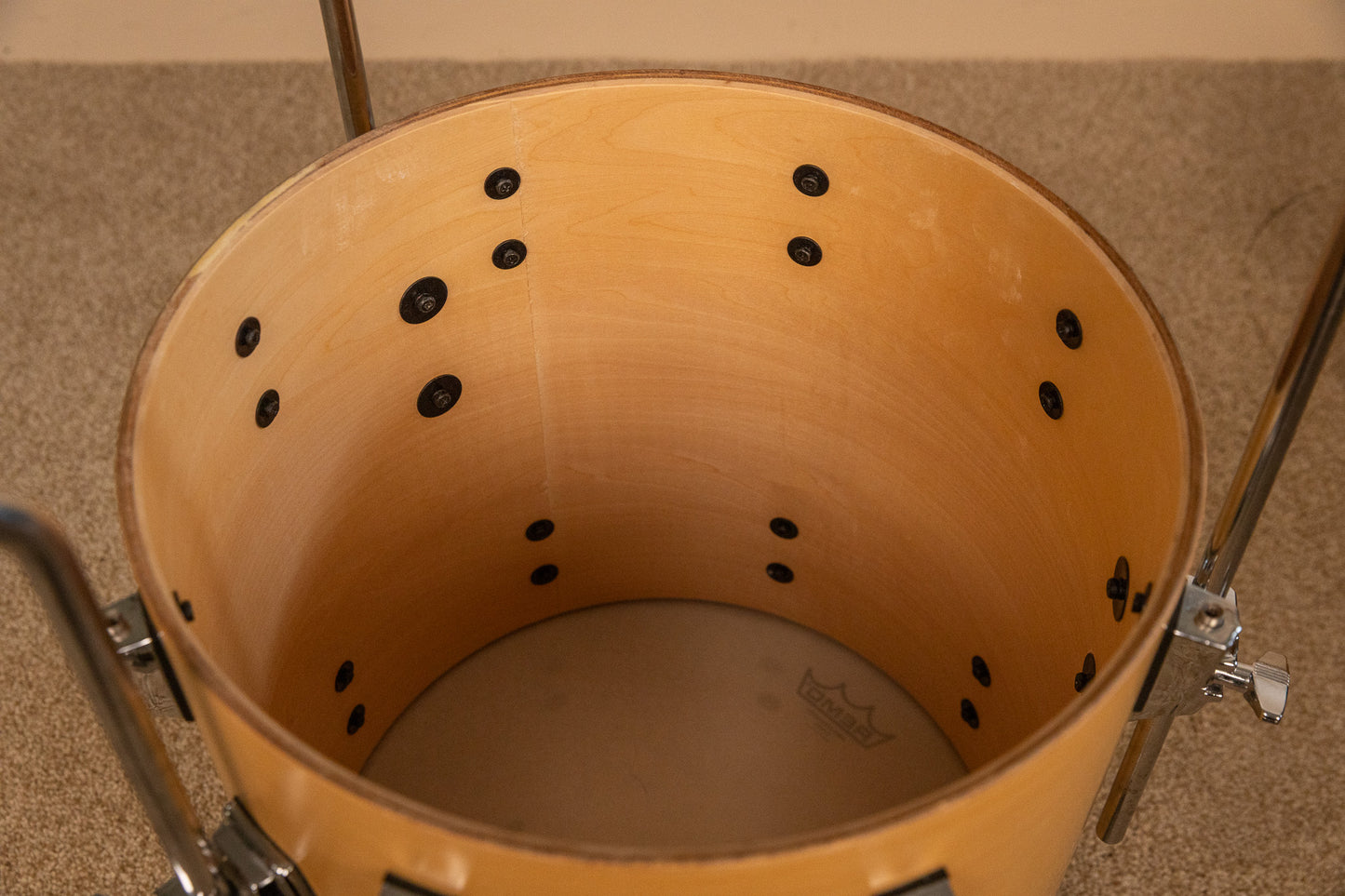 Pearl World Series Natural Satin Drum Set 14x20 8x12 and 14x14
