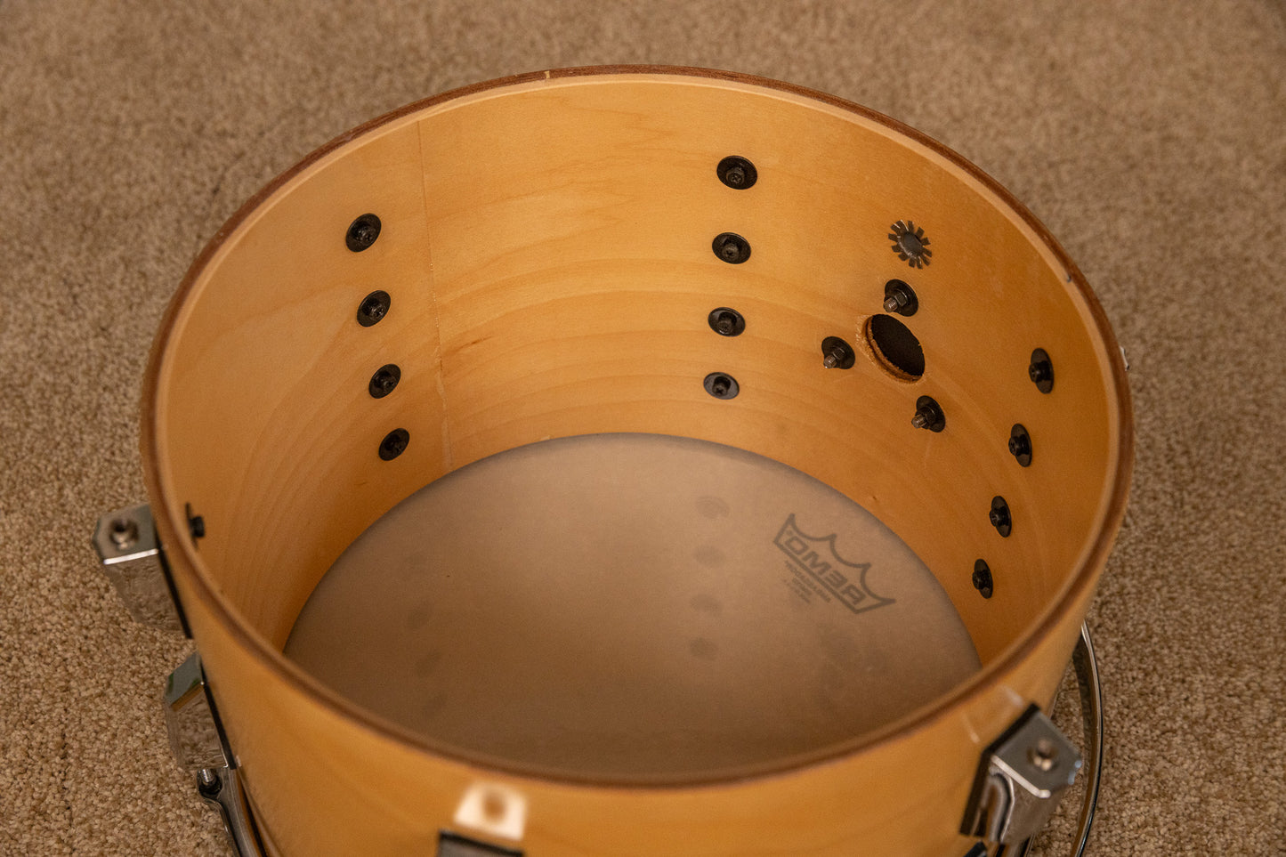 Pearl World Series Natural Satin Drum Set 14x20 8x12 and 14x14