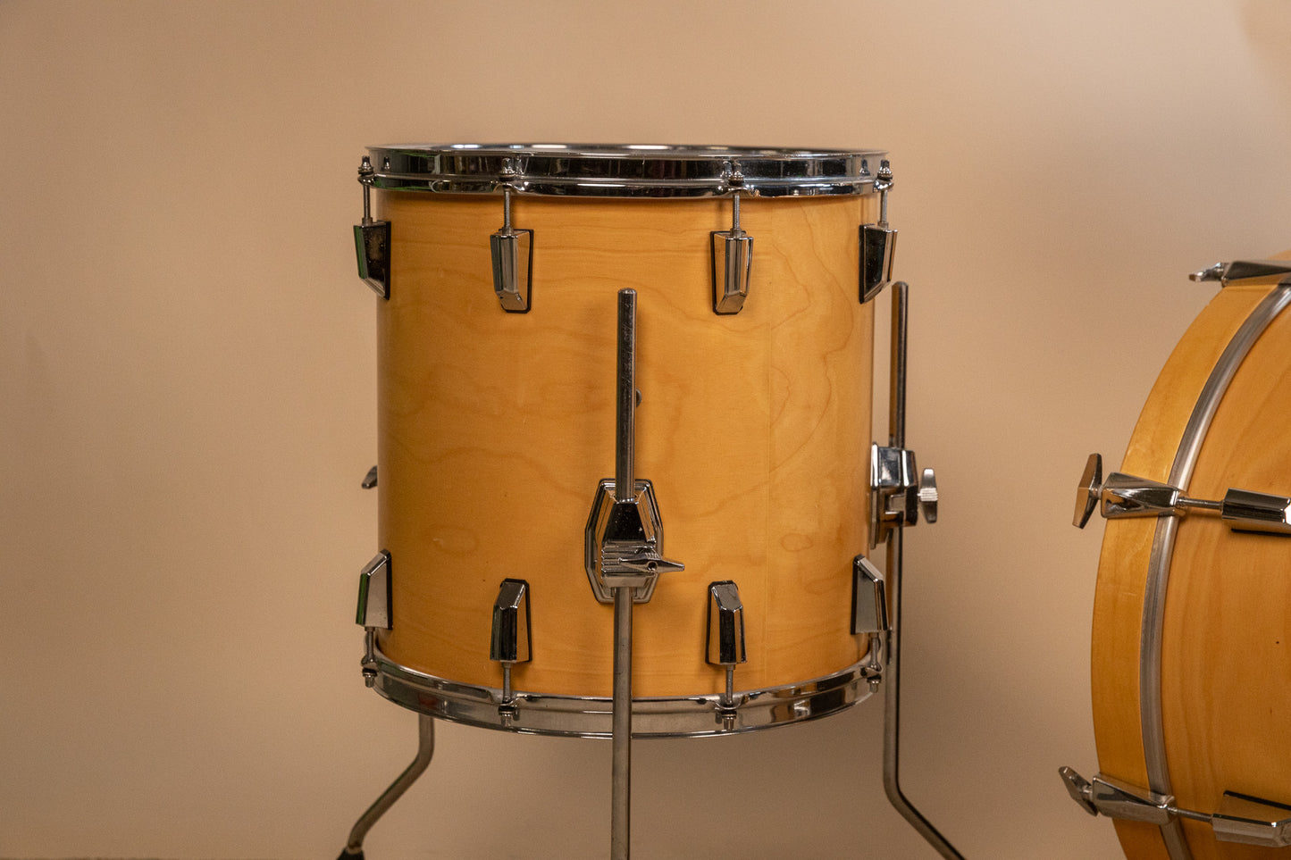 Pearl World Series Natural Satin Drum Set 14x20 8x12 and 14x14