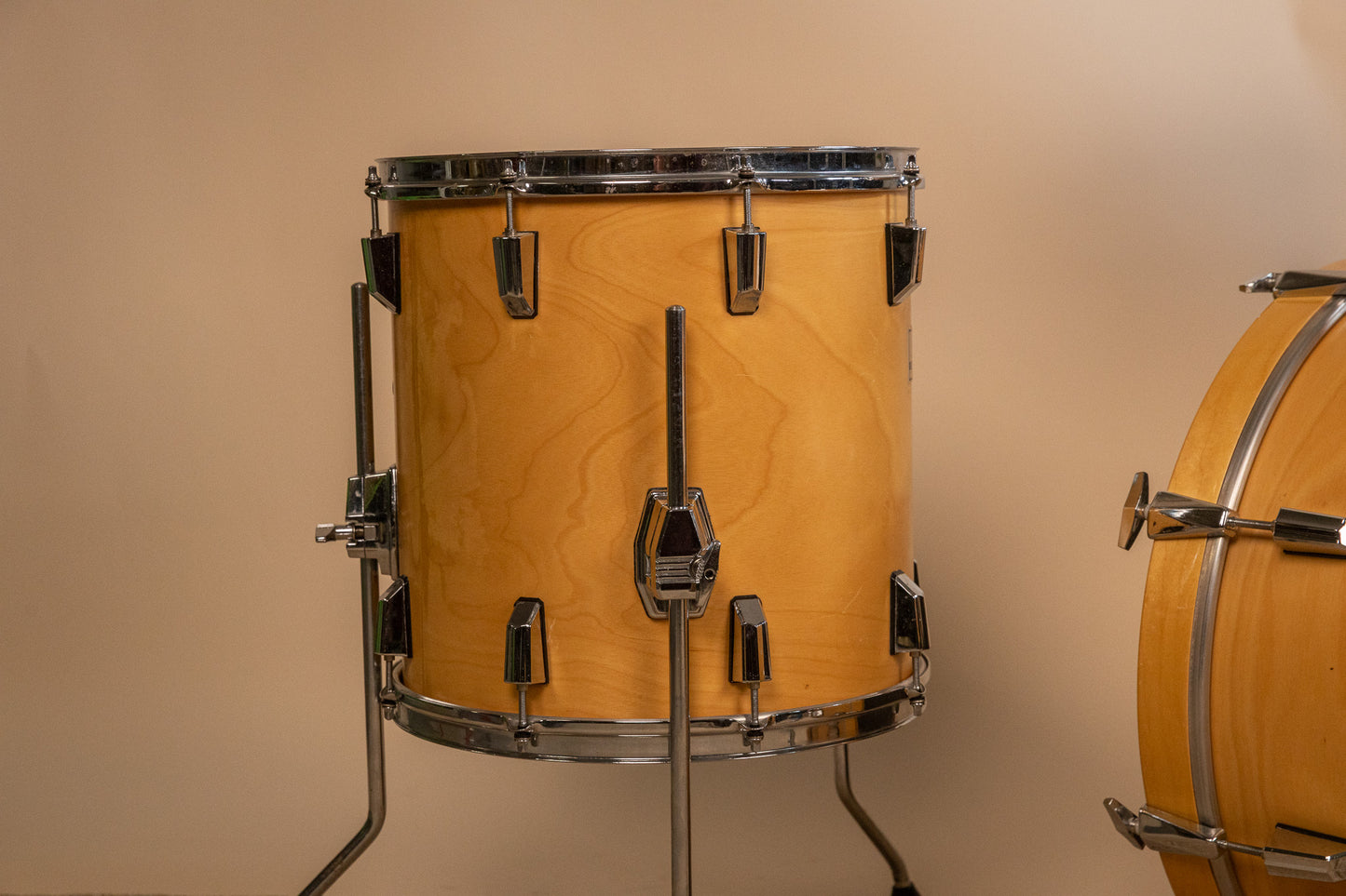 Pearl World Series Natural Satin Drum Set 14x20 8x12 and 14x14