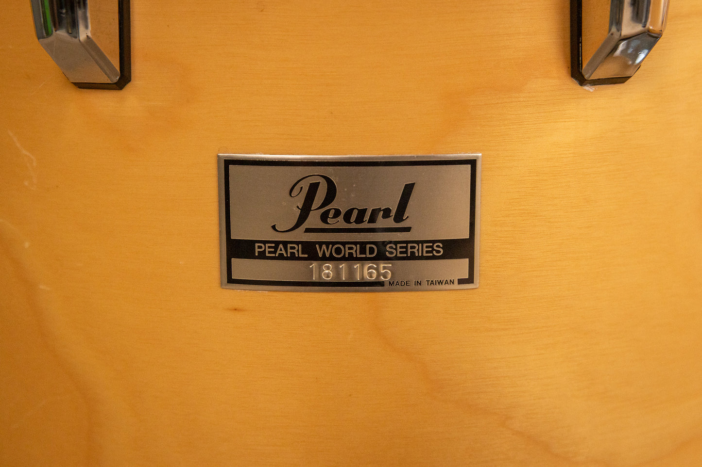 Pearl World Series Natural Satin Drum Set 14x20 8x12 and 14x14