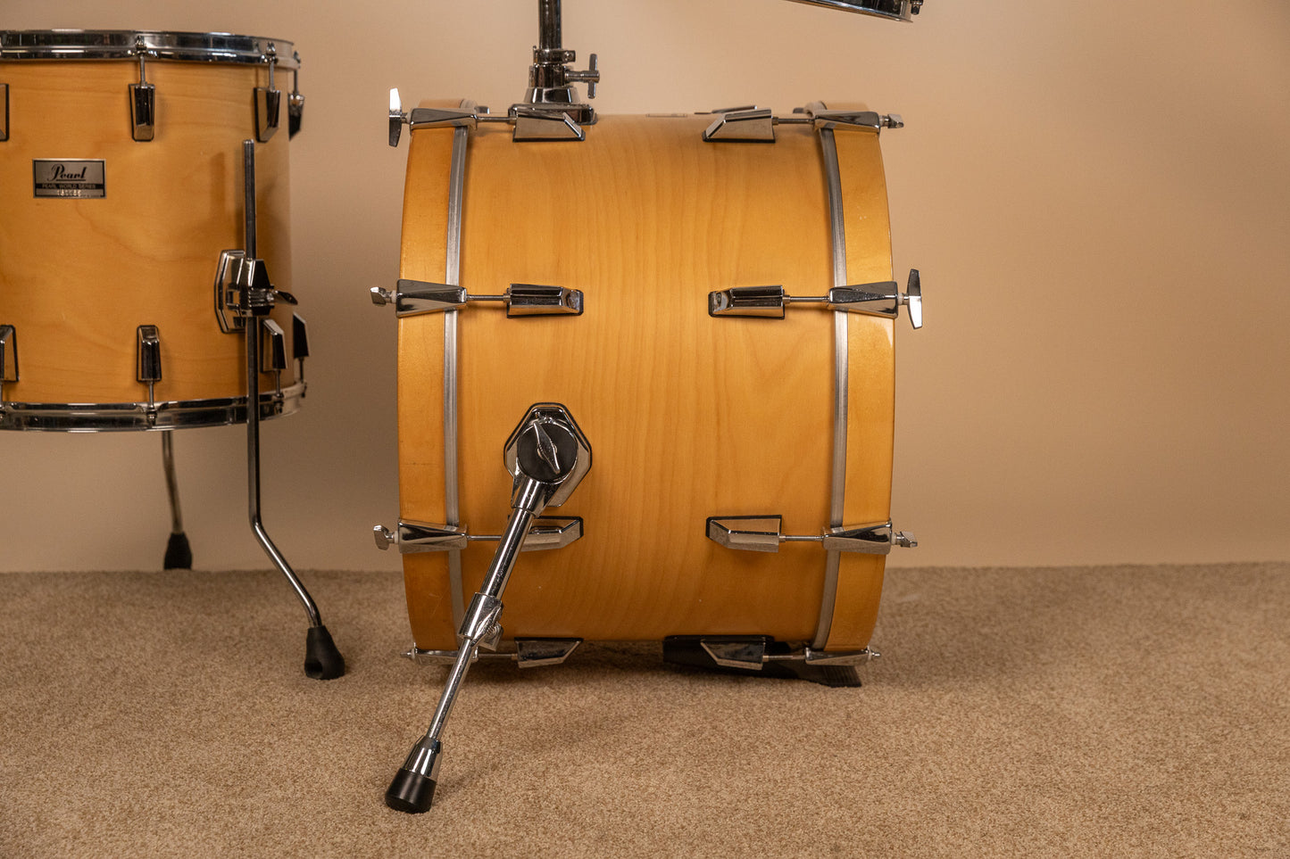 Pearl World Series Natural Satin Drum Set 14x20 8x12 and 14x14