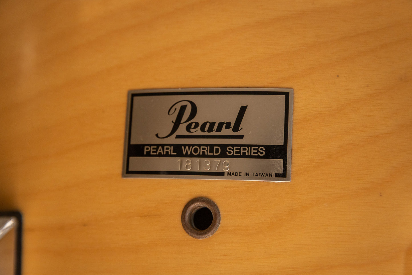Pearl World Series Natural Satin Drum Set 14x20 8x12 and 14x14