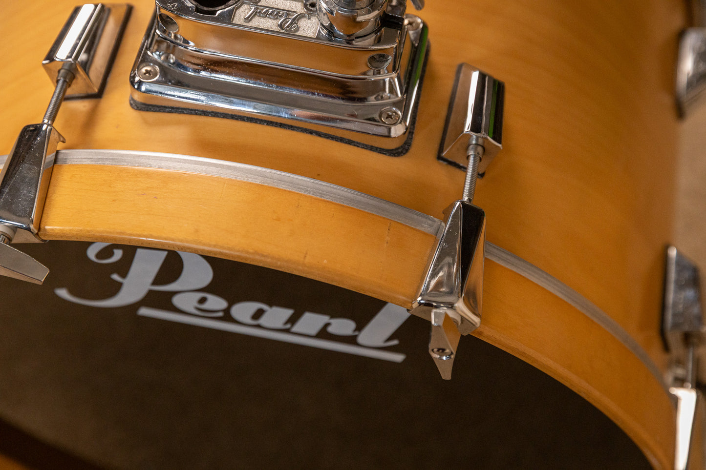 Pearl World Series Natural Satin Drum Set 14x20 8x12 and 14x14