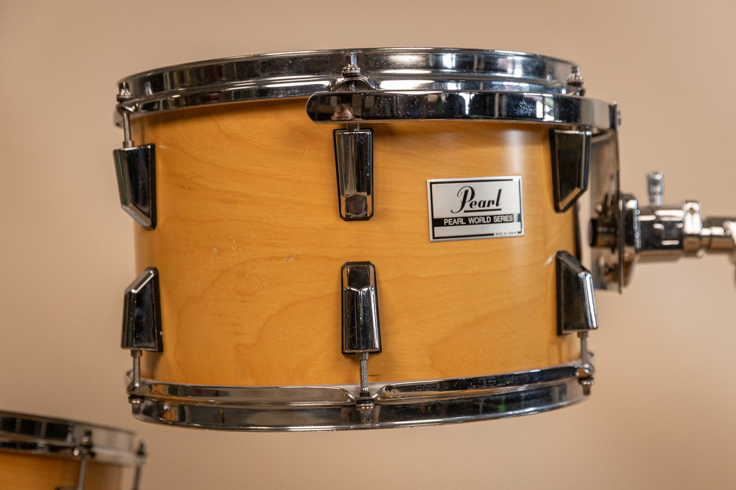Pearl World Series Natural Satin Drum Set 14x20 8x12 and 14x14