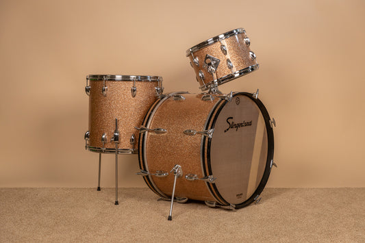 1966 Slingerland Modern Jazz Champagne Sparkle Drum Set