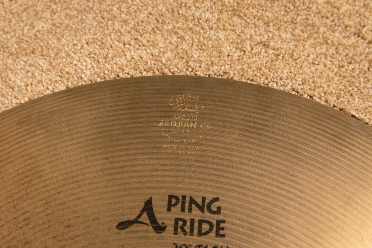 1990s Zildjian 20" A Ping Ride Cymbal 2977g