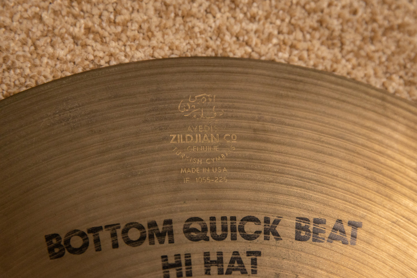 1990s Zildjian 14" A Quick Beat Hi Hat Cymbals 1346g 1482g
