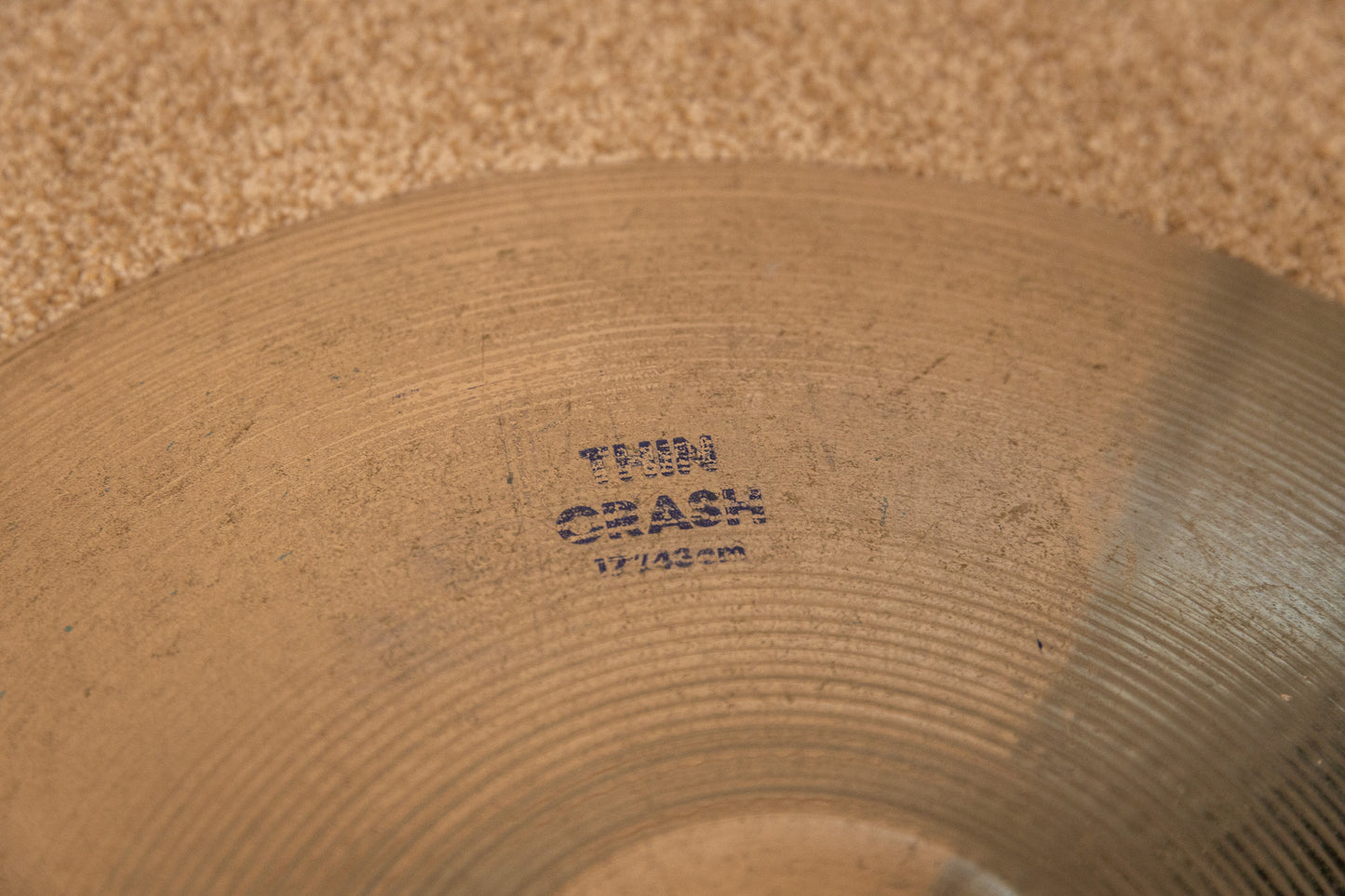 1990s Zildjian 17" Platinum Thin Crash Cymbal 1175g