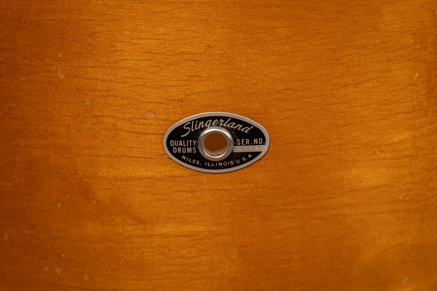 1970s Slingerland "New Rock" Maple Wood Drum Set