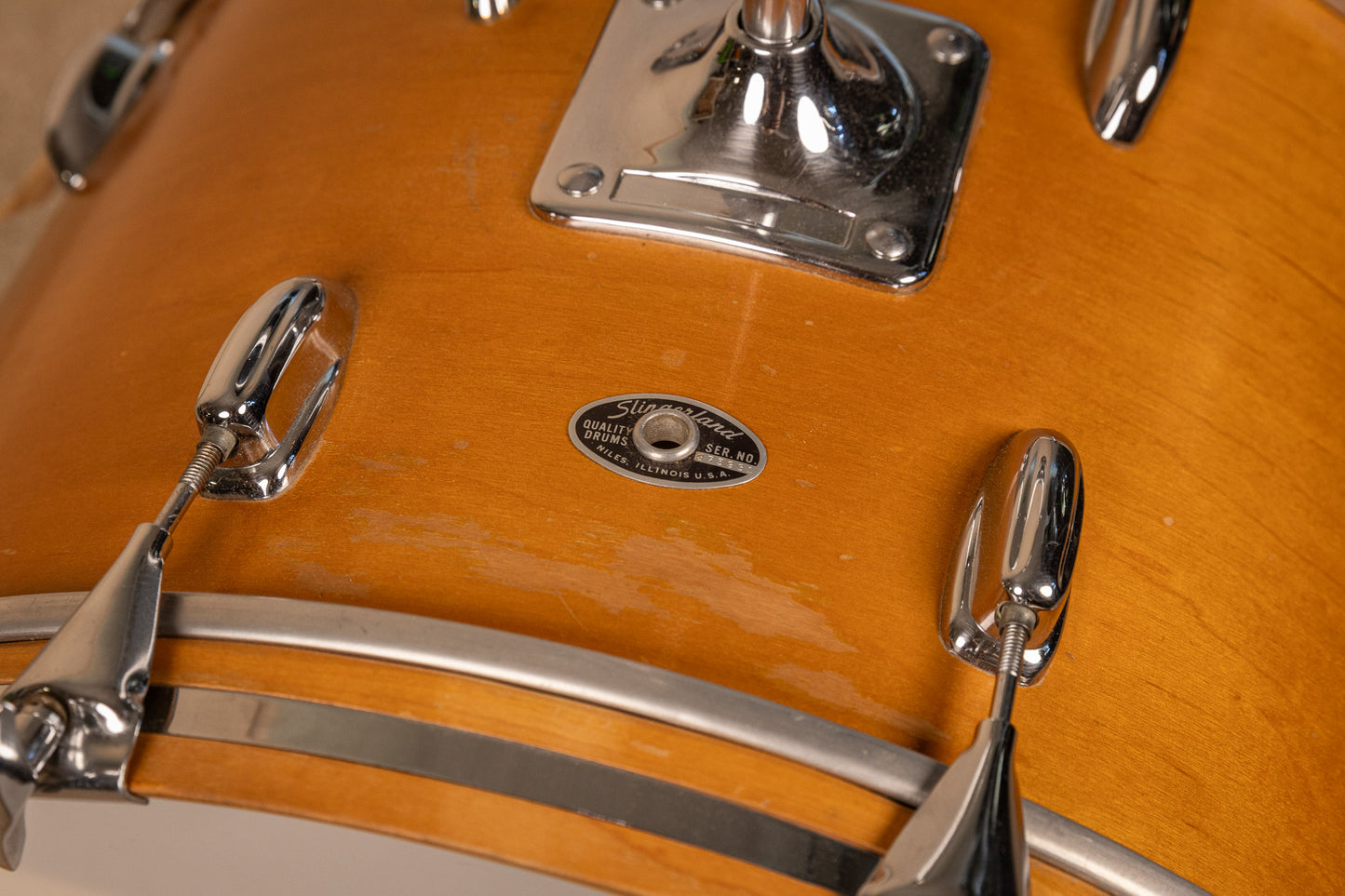 1970s Slingerland "New Rock" Maple Wood Drum Set