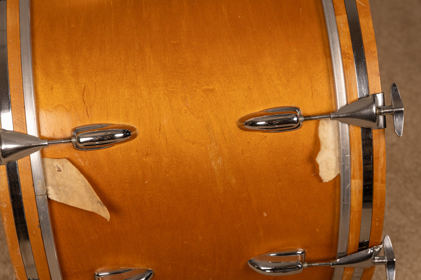 1970s Slingerland "New Rock" Maple Wood Drum Set