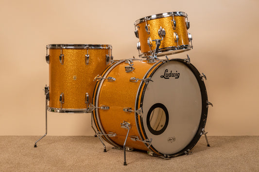 1960s Ludwig Gold Sparkle Super Classic Drum Set