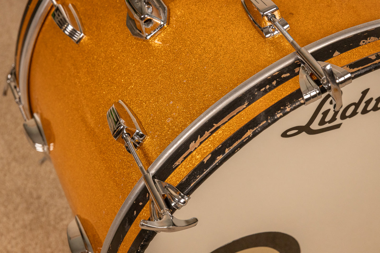 1960s Ludwig Gold Sparkle Super Classic Drum Set