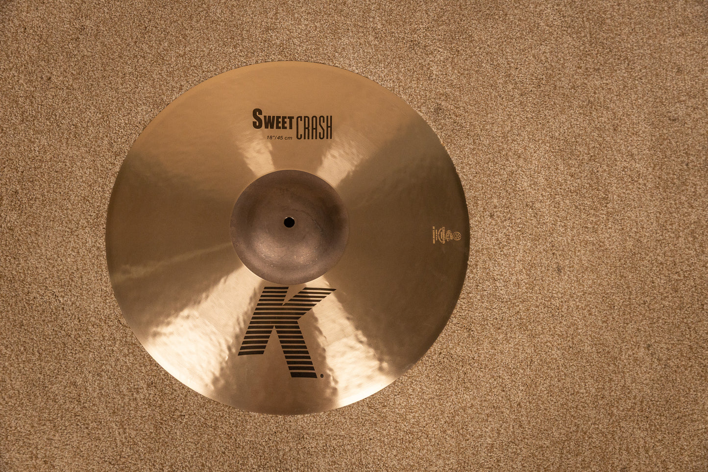 Zildjian 18" K Sweet Crash Cymbal 1298g