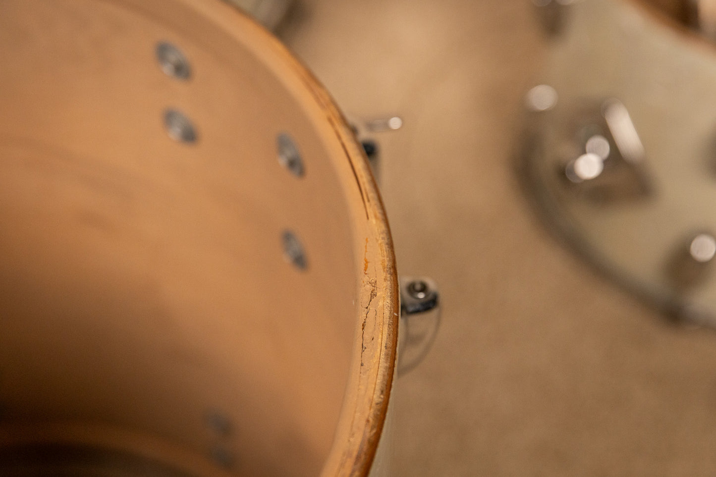 1960s Slingerland Modern Solo White Marine Pearl Drum Set