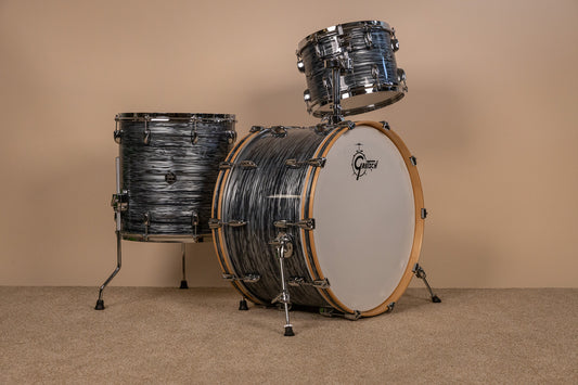 Gretsch Renown Silver Oyster Pearl Drum Set 14x24 9x13 and 16x16