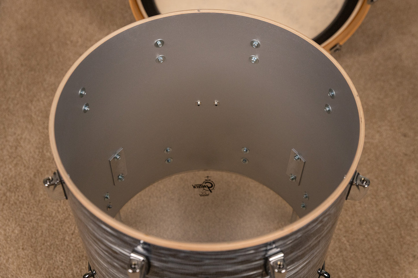 Gretsch Renown Silver Oyster Pearl Drum Set 14x24 9x13 and 16x16