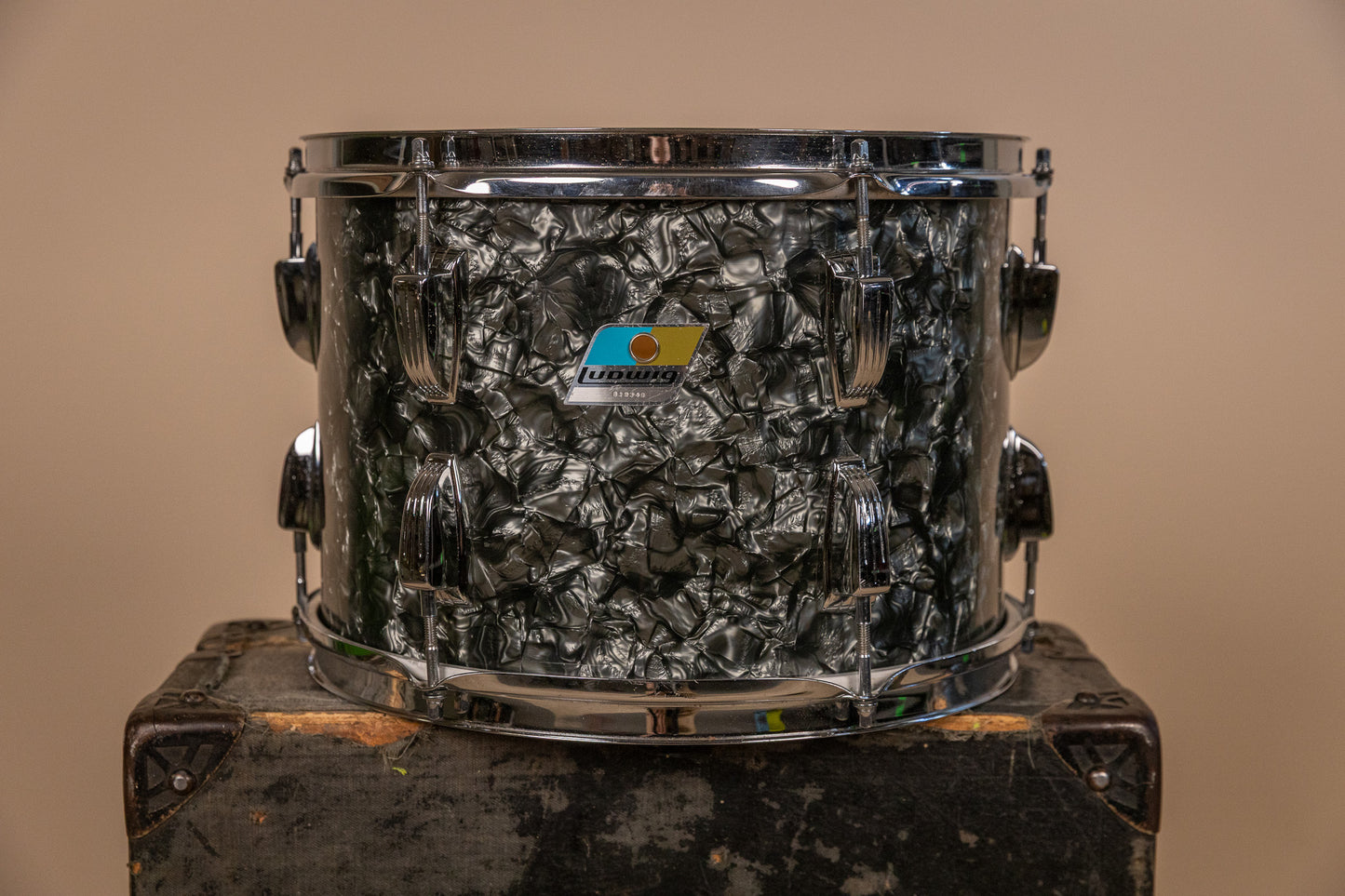 1971 Ludwig 9x13 Black Diamond Pearl Tom
