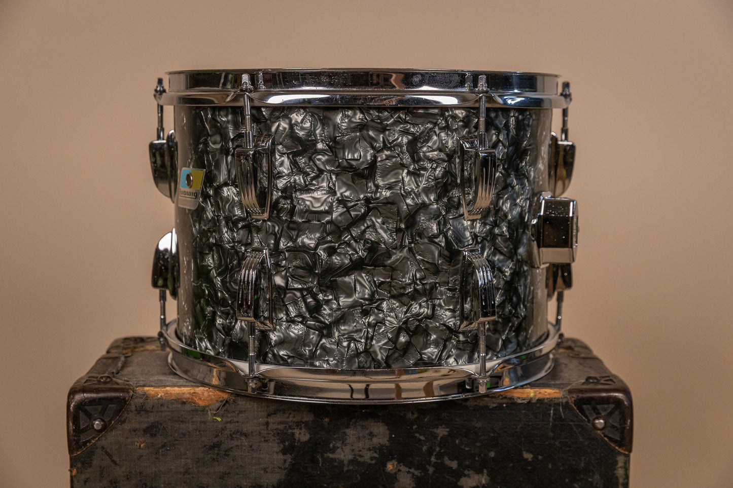 1971 Ludwig 9x13 Black Diamond Pearl Tom
