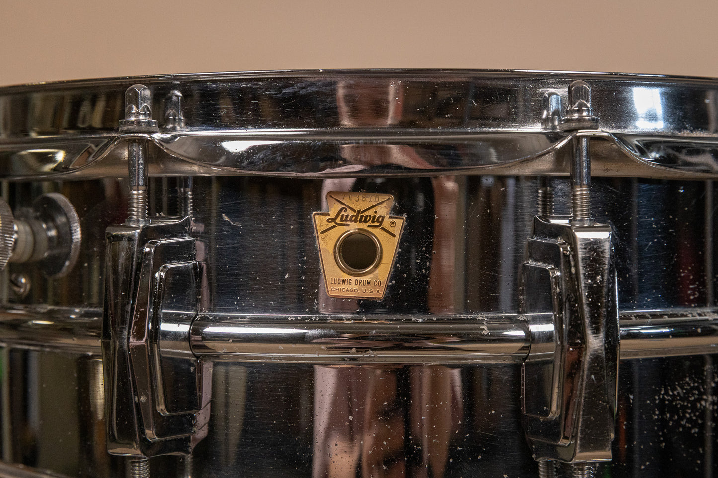 1960s Ludwig 5x14 Super Sensitive Snare Drum
