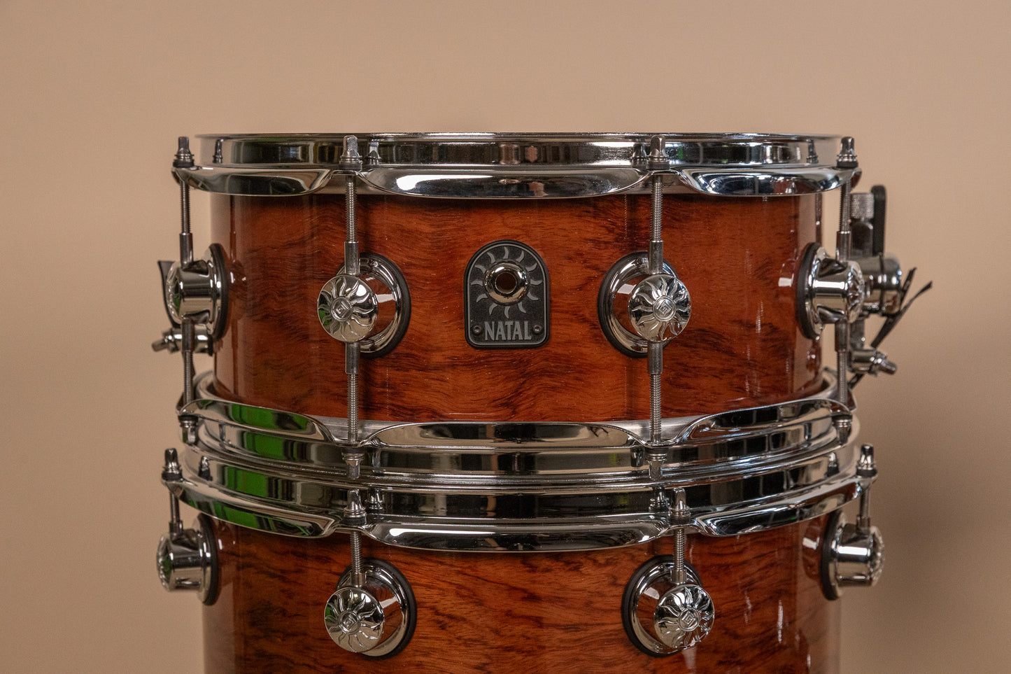 Natal Natural Bubinga Bop Drum Set 14x18 8x12 14x14 and 5x13