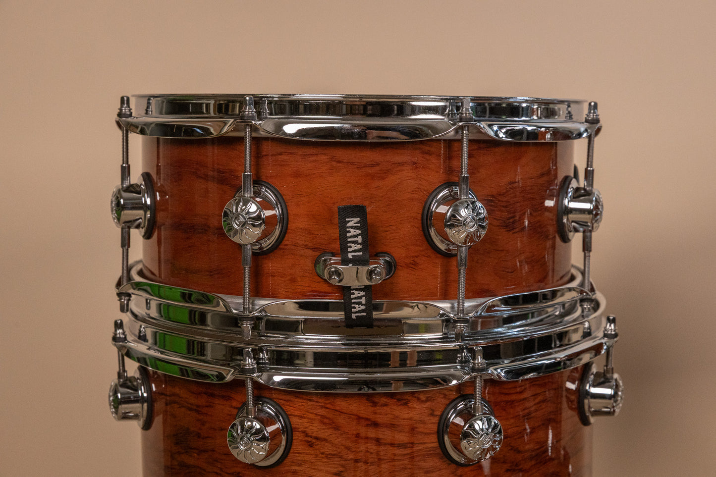 Natal Natural Bubinga Bop Drum Set 14x18 8x12 14x14 and 5x13