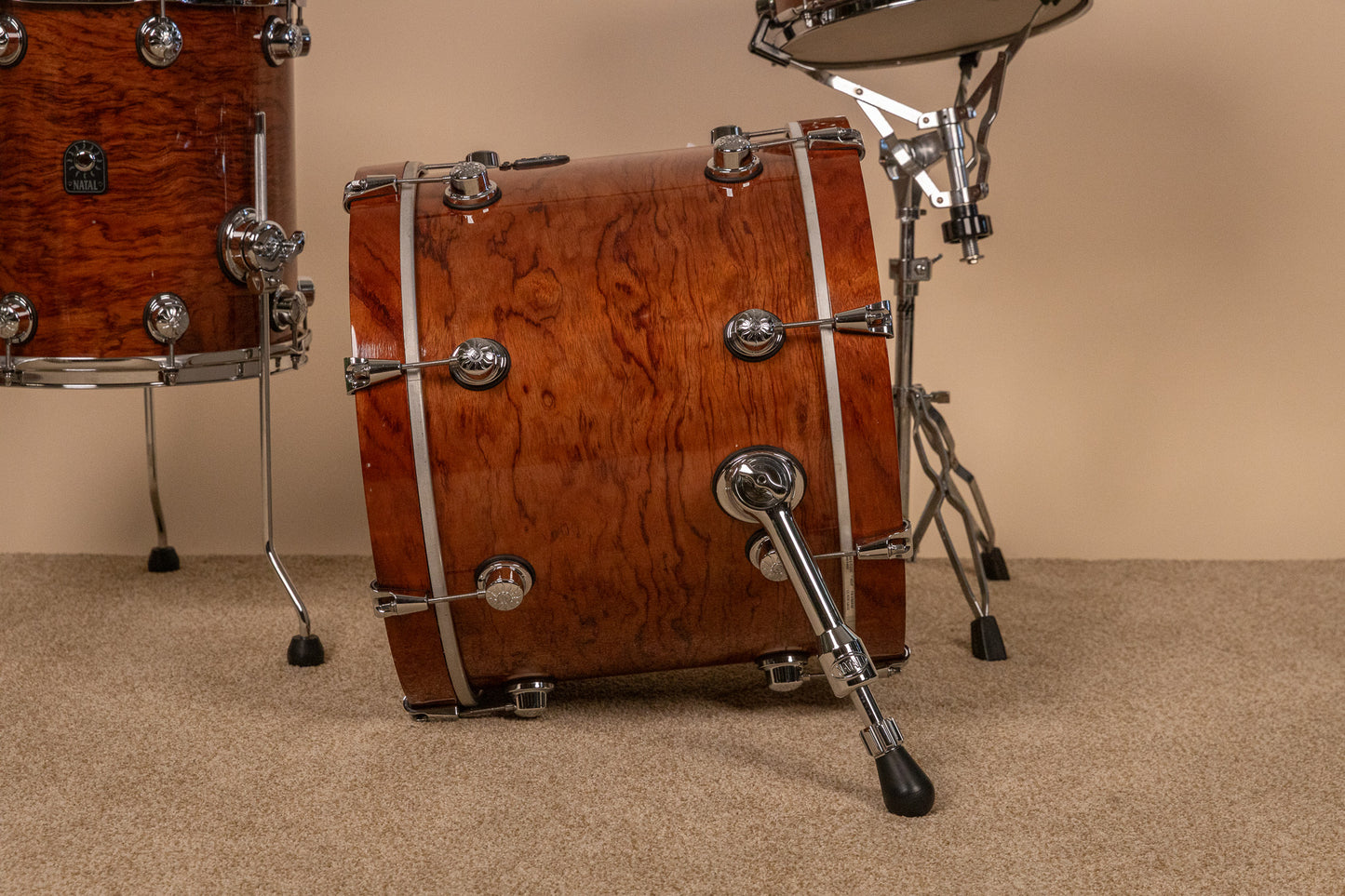 Natal Natural Bubinga Bop Drum Set 14x18 8x12 14x14 and 5x13